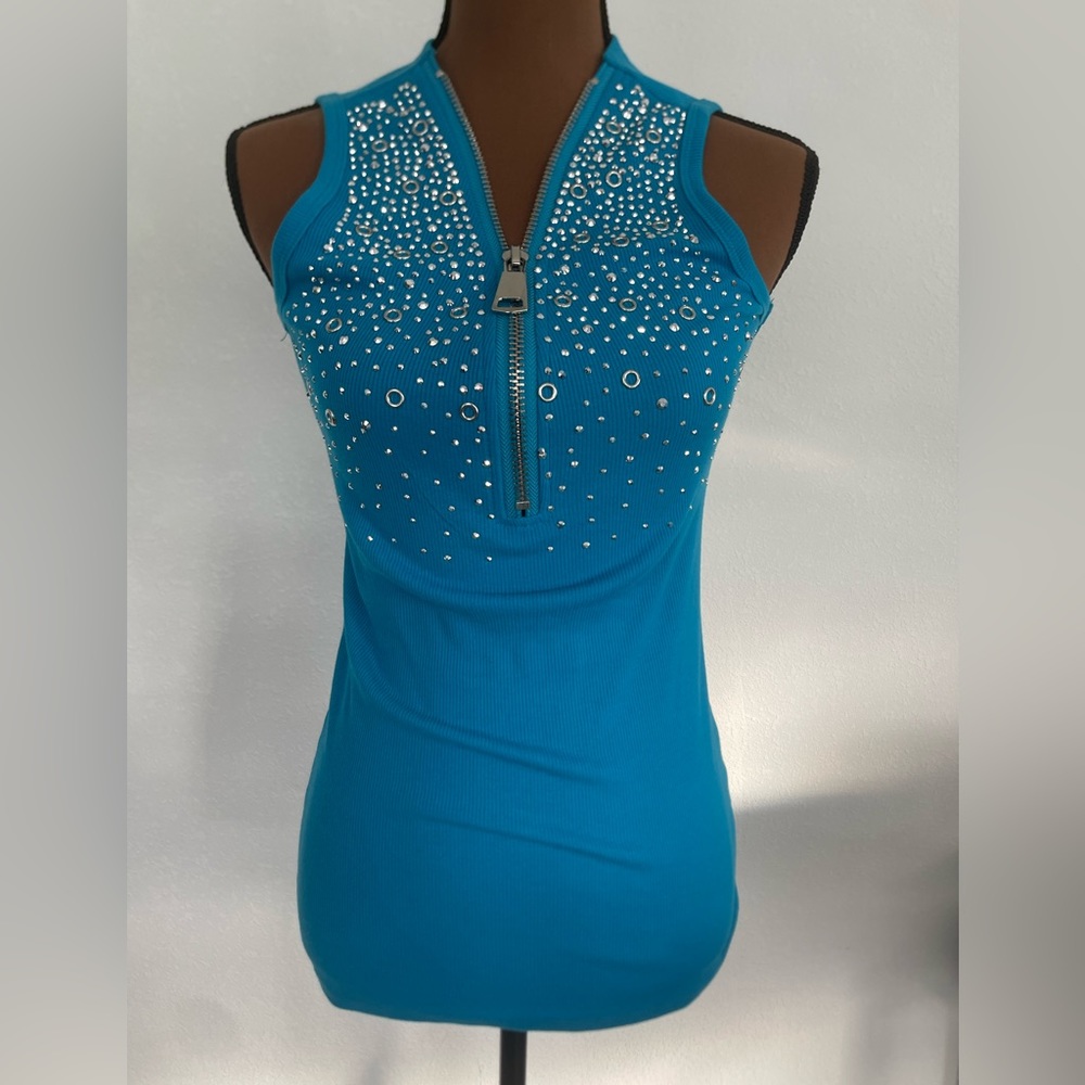 Americal Sparkly Zipper Tank
